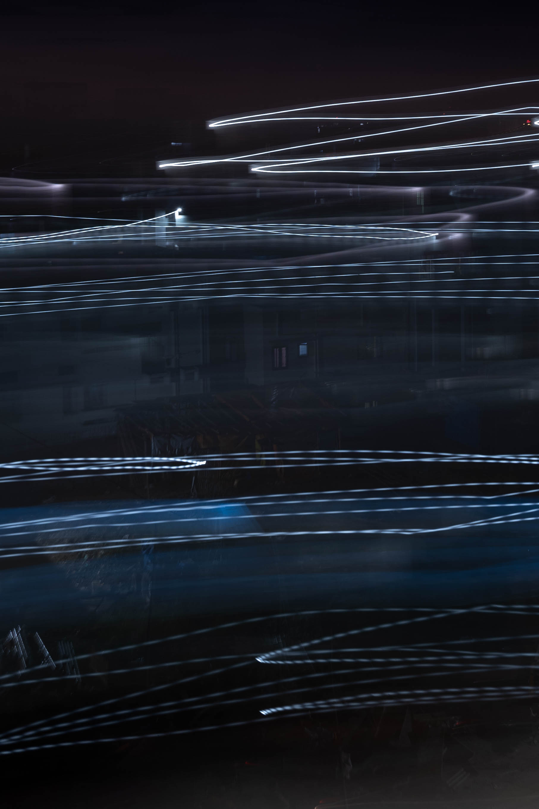 long exposure abstract photo with light streaks